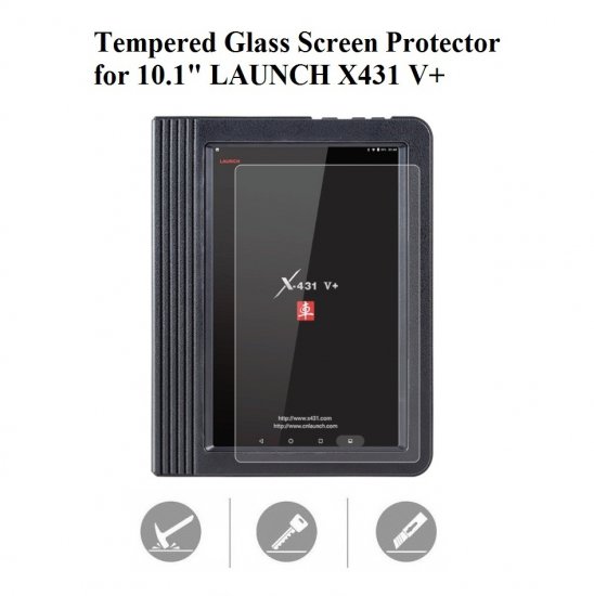 Tempered Glass Screen Protector for 2017 Design LAUNCH X431 V+ - Click Image to Close